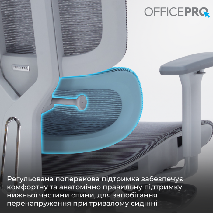 Крісло офісне OfficePro Skyline OC750-G-DG-DG