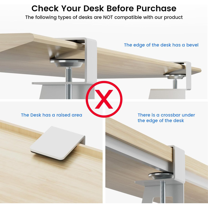 Тримач для клавіатури NearHub з регулюванням, під стіл, карбоновий дизайн, 65 см