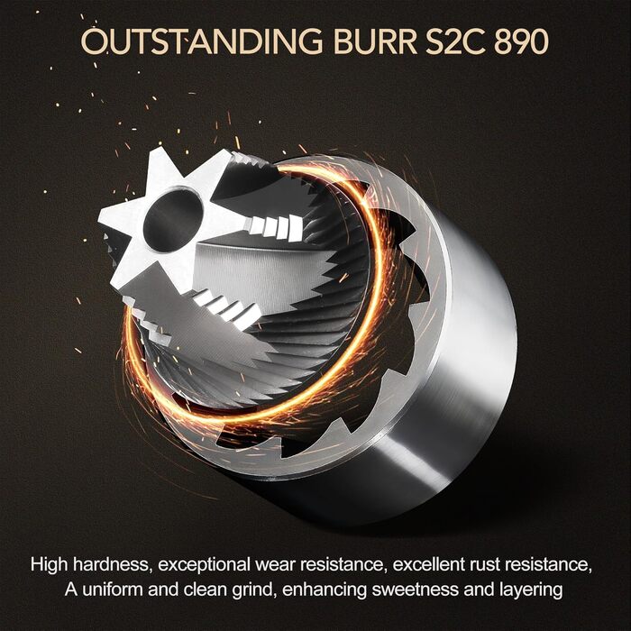 Ручна кавомолка TIMEMORE S3: керамічні жорна, регулювання помелу, корпус з нержавіючої сталі, для еспресо, моки, френч-пресу