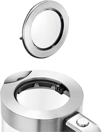 Електричний чайник WMF Lono зі скла, 1,7 л, з фільтром від накипу, бездротовий, 3000 Вт, матова нержавіюча сталь