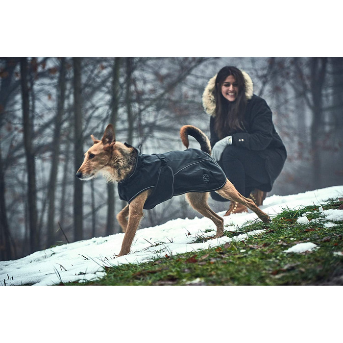 Пальто для собак Hunter UPPSALA з м'якою підкладкою, функціональне пальто, 30, чорне