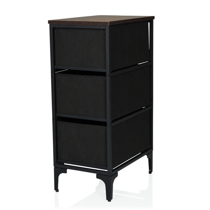 Комод AMERIKO S 45x30x77см 3 шухляди різнокольорові hjh LIVING