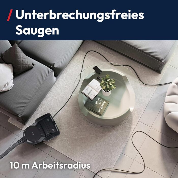 Пилсос Hoover HP1 без мішка, 850W, 2L, EPA-фільтр, аксесуари, радіус дії 7.5м, для твердих поверхонь та килимів