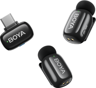 Бездротовий петличний мікрофон BOYA mini-23 Type-C Black