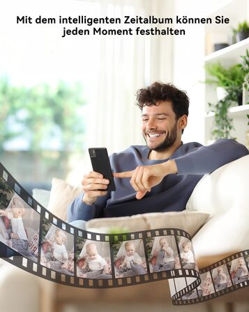 Відеоняня COCOCAM 2K 4MP з камерою та монітором 5 дюймів, Wi-Fi 2.4/5GHz, ШІ-розпізнавання, датчик перекриття обличчя та сну на животі, автотрекінг, ІК нічний зір