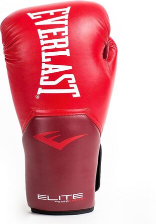 Боксерські рукавички для дорослих унісекс Everlast Pro Style елітні рукавички для рукавичок 14 унцій полум'яно-червоні