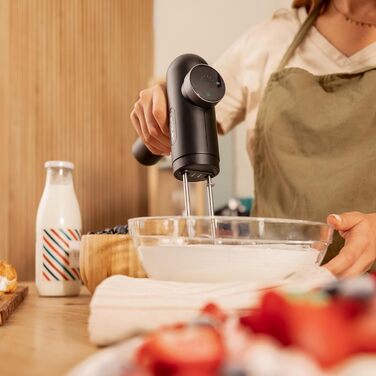 Ручний міксер Cecotec PowerTwist 500 Full Steel: 500 Вт, 5 швидкостей + турбо, 3 насадки (міксер, гак, віночок), сталь, без чаші (чорний)