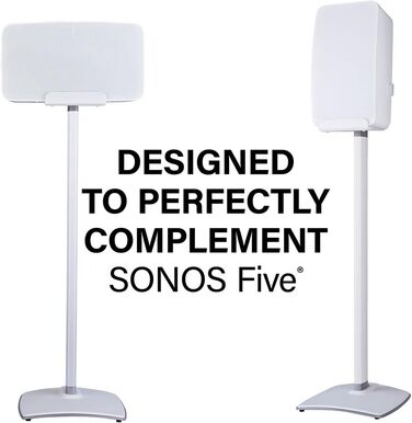 Підставка для акустики Sonos Five та Play:5 SANUS WSS52-B2 (біла)