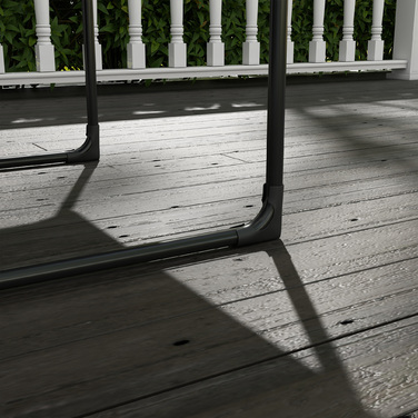 Outsunny Garden Chair Садове крісло з товстою подушкою сидіння, шезлонг з підлокітником вантажопідйомністю до 120 кг, для саду та балкона, сірий