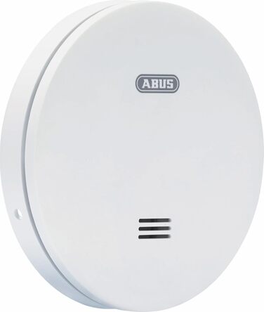 Датчик диму ABUS RWM160 з батареєю на 10 років - сертифікований Q-Label та DIN EN 14604 - приглушене світло вночі - білий (упаковка 5 шт.)