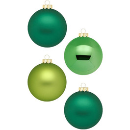 Різдвяні кулі 12 шт. 8 см / красиві скляні ялинкові кулі / великі кулі в картонній коробці / ялинкові прикраси Різдвяна ялинка