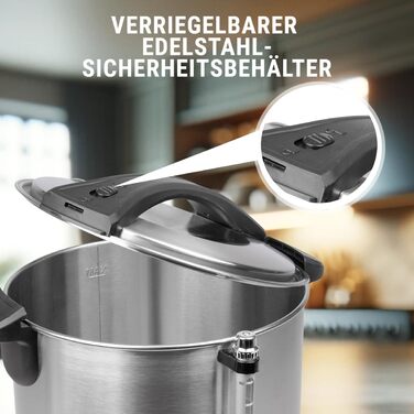 Автомат гарячих напоїв ProfiCook® PC-HGA 1196, 7л, з нержавіючої сталі | Для глінтвейну, чаю та кави | Обігрів та підтримання тепла