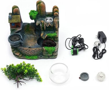 Декоративний фонтанчик для дому та офісу: міні-фонтан, вологостійний орнамент для медитації та декору