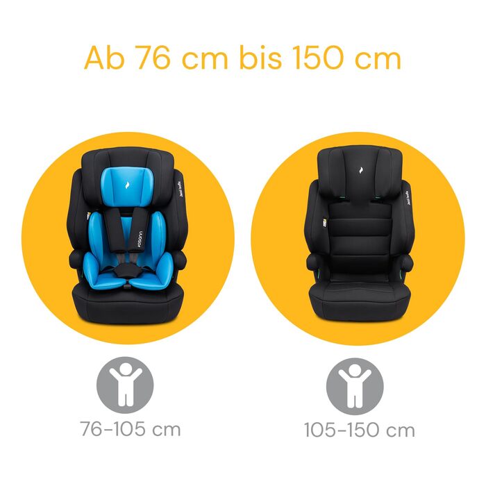 Дитяче крісло Osann Jazzi Isofix, i-Size від 76 до 150 см, зростає разом з дитиною - (Океан)