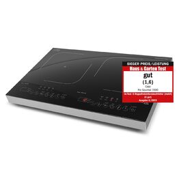 CASO Pro Gourmet 3500 - Двоконфорочна індукційна плитка, max. 3500 Вт, 60-240°C, 12 рівнів потужності, для посуду до 22 см