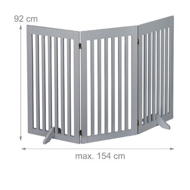 Захисний бар'єр Relaxdays сірого кольору, 92 см