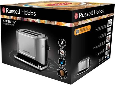 Тостер Russell Hobbs ‎26210-56 1500 Вт сріблясто-чорний