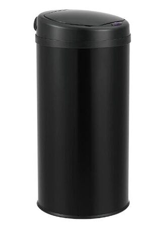 DIVID® Сміттєвий бак з сенсором для кухні 40 л, чорний | Електричний сміттєвий контейнер з датчиком руху, Klemmring, захист від протікання