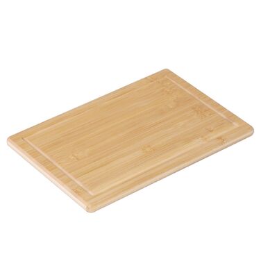 Дерев'яна обробна дошка Relaxdays з бамбука з жолобом для соку