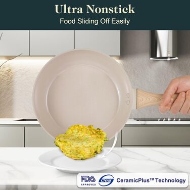 Набір посуду з антипригарним покриттям, 11 предметів, кераміка, HC3302-11HA