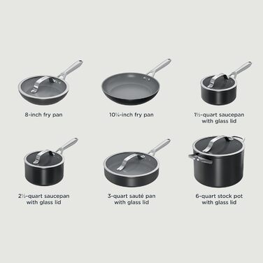 Набір посуду Ninja Ceramic Pro CW39011MM: 11 предметів, антипригарне покриття, кераміка, сумісний з індукцією