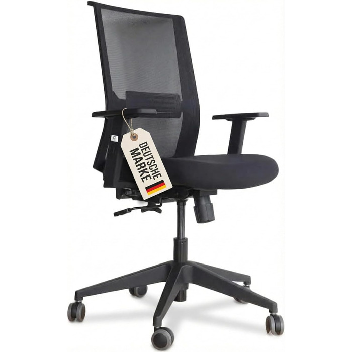 Офісний стілець для дому та офісу: ергономічний, компактний, з підлокітниками