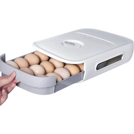 Коробка для зберігання яєць Beowanzk на 21 шт 32х21х7,8 см біла