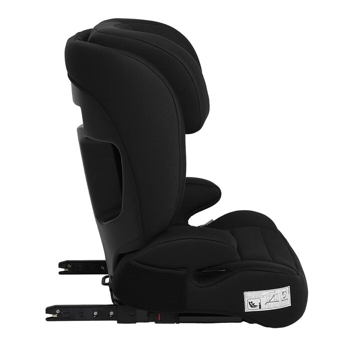 Дитяче крісло/автокрісло Novi Baby James Premium i-Size ISOFIX, від 3,5 до 12 років, від 100 до 150 см, регульоване до бустера, регульований по висоті підголівник, знімна спинка (чорна)