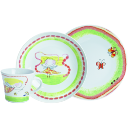 Набір дитячого посуду 3 предмети Дитячий посуд Квітка Фея Кала