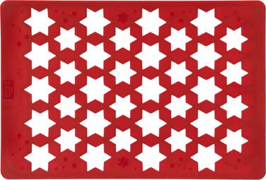 Форма для випічки «зірка», 26 x 38 x 1,1 см, червона, RBV Birkmann