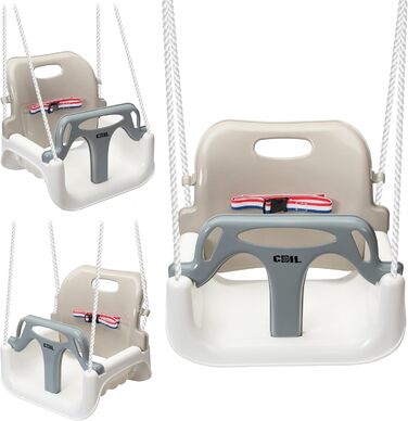 Дитяча гойдалка COIL 3-в-1 для дому та вулиці з регульованою спинкою