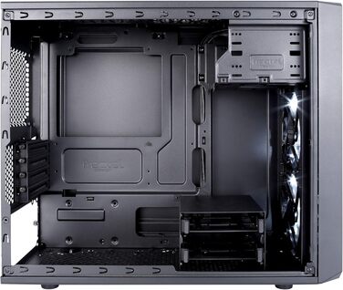 Корпус для ПК Fractal Design Focus G Mini Black із бічним вікном, міні-тауер, для геймінгу, чорний