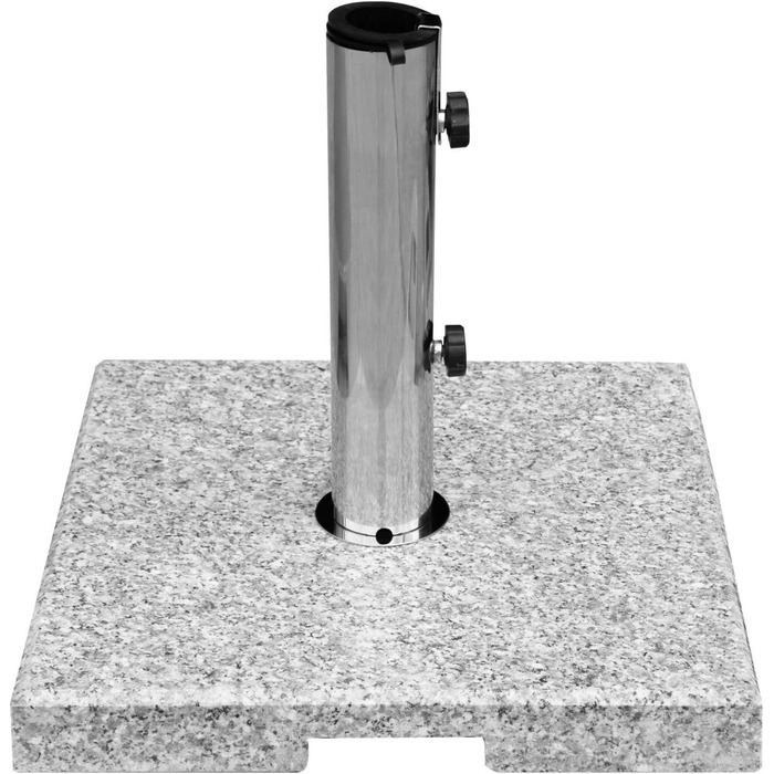 Підставка для парасольки Anndora Granit 25 кг, підставка для балкона, діаметр стієна до 48 мм (світло-сірий кут)