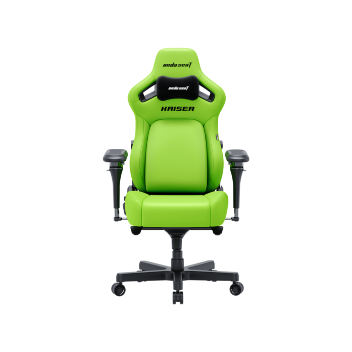 Крісло геймерське ігрове Anda Seat Kaiser 4 V2 Size XL Cyber Green PVC