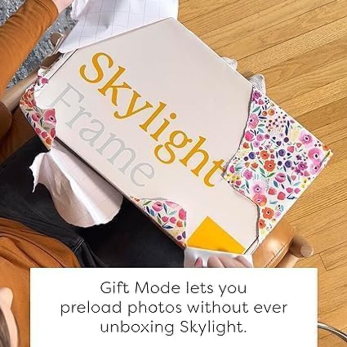 Цифровий рамка для фото Skylight Frame 15 дюймів: Wi-Fi, відправка фото по електронній пошті/додатку, хмарне сховище, чорний