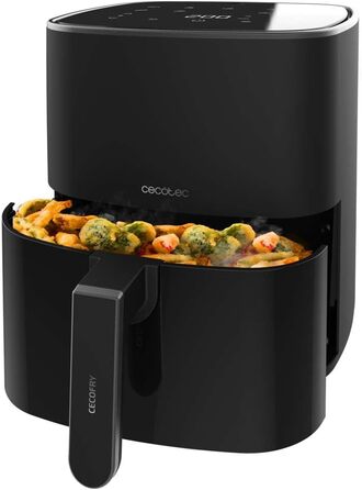 Фритюрниця без олії Cecotec Cecofry 6000 Full, 6 л, 1700 Вт, PerfectCook, 12 режимів, чорний
