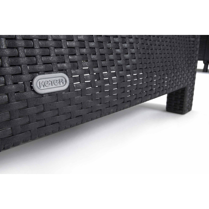 Комплект садових меблів Allibert із пластику, сірий, 3 предмети