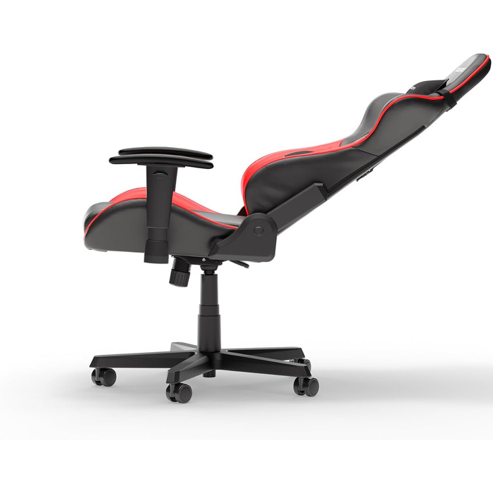 Крісло ігрове DXRacer Formula L з ПВХ шкіри - Оригінальне ергономічне крісло для геймерів та офісу (Чорний & Червоний, FD23)