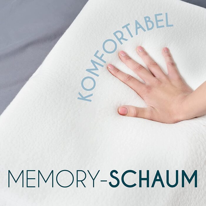 Подушка для ніг Dreamzie: ергономічна, з ефектом пам'яті, Made in EU, Oeko TEX, дихаюча, гіпоалергенна