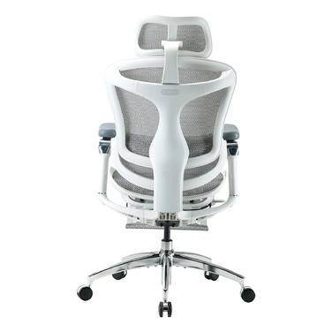 Ергономічне офісне крісло Doro C300 Pro white з підставкою для ніг
