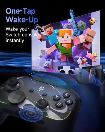 Контролер EasySMX S10 для Switch 2: Wake-up, Joystick, NFC, 1200mAh, знімний D-Pad, магнітні панелі, чорний
