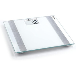 Цифрові ваги для ванної кімнати Exacta Deluxe з функцією ввімкнення/вимкнення, ваги для тіла з практичним РК-дисплеєм, ваги визначають вагу, відсоток жиру, води та м'язів, а також калорії