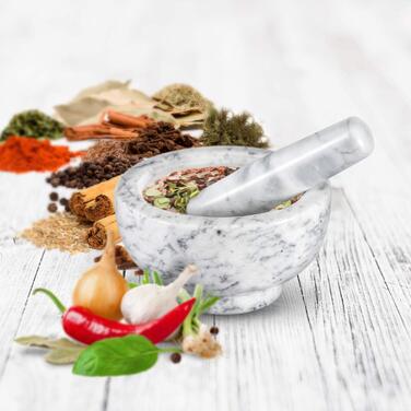 Набір для стукання та подрібнення з виливом (мрамор) Silk Route Home