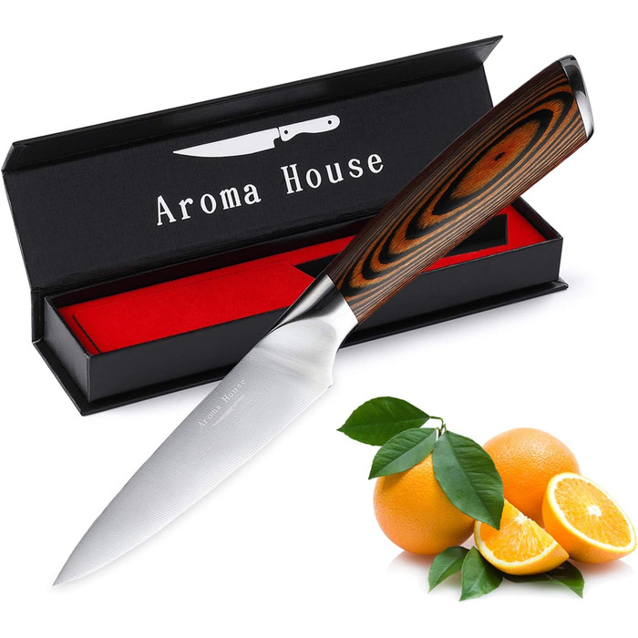 Професійний ніж для кухні Nakiri, 7 дюймів, ніж-сіка, з високоякісної сталі, для кухні та ресторану