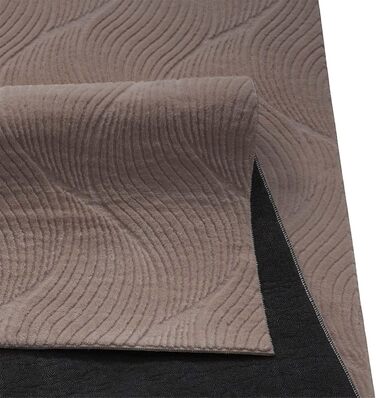 Килимок для ванної кімнати Taracarpet з антиковзаючим покриттям, зелений з листям, 80x150 см