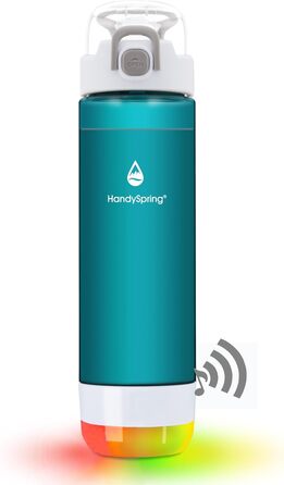 Розумна пляшка для води HANDYSPRING з нагадуванням про питну воду, світло та звук, трекер споживання води, акумуляторний, тритановий пластик із носиком, подарунки для жінок, чоловіків, мами, зелений