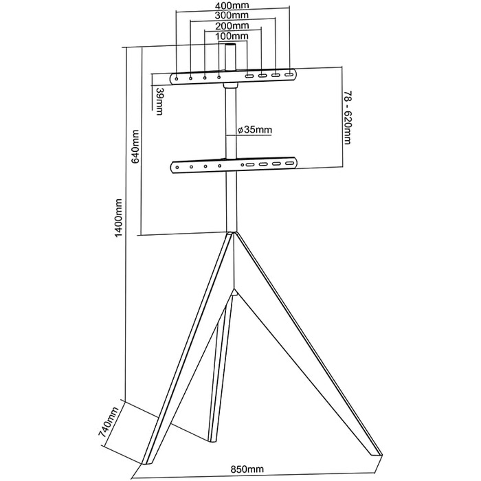 Підставка для телевізора XTRARM Argo, 26-65