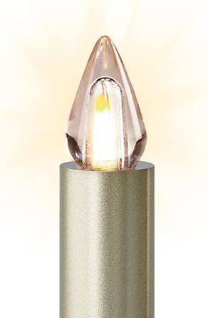 LED свічки для ялинки Lumix® SuperLight Flame, 6 шт., 9 см, тепле біле світло, розширений набір