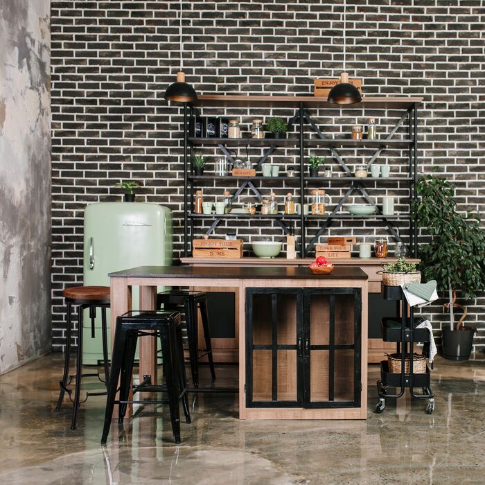 Барний стілець Relaxdays Industrial