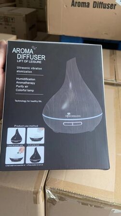 Дифузор Зволожувач повітря Aroma Diffuser 500 мл Ультразвуковий зволожувач повітря Trag usor Зволожувач прохолодного туману з дистанційним керуванням